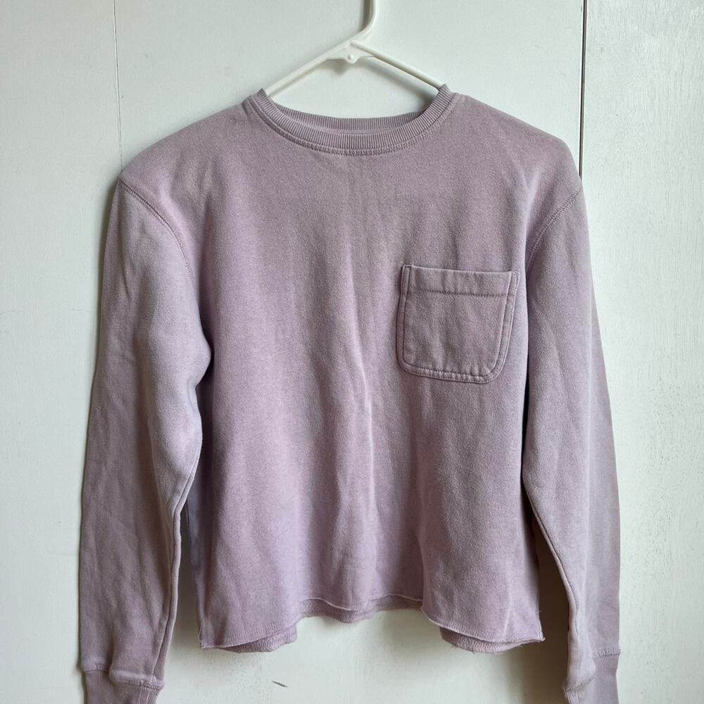 Universal threads lilac cropped crewneck